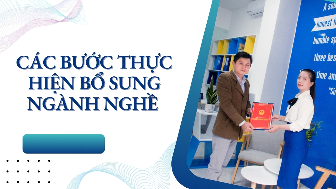 Các bước thực hiện bổ sung ngành nghề kinh doanh